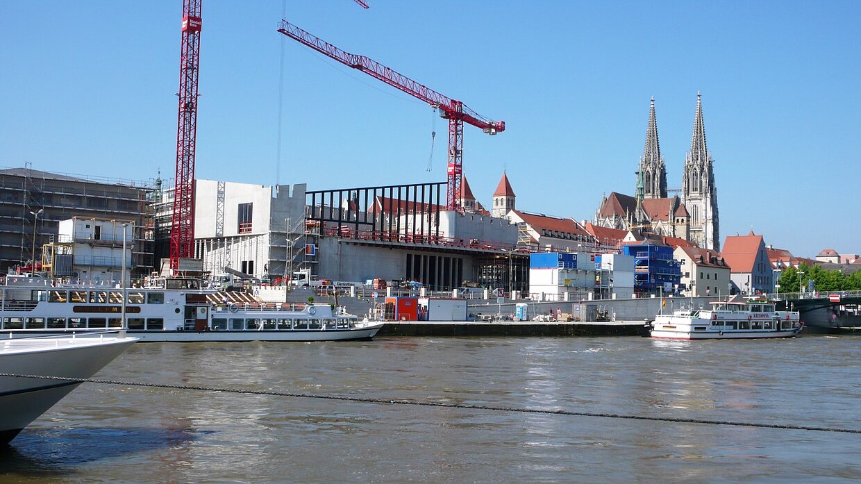 Baustelle Museum Regensburg (Foto: Staatliches Bauamt Regensburg)    