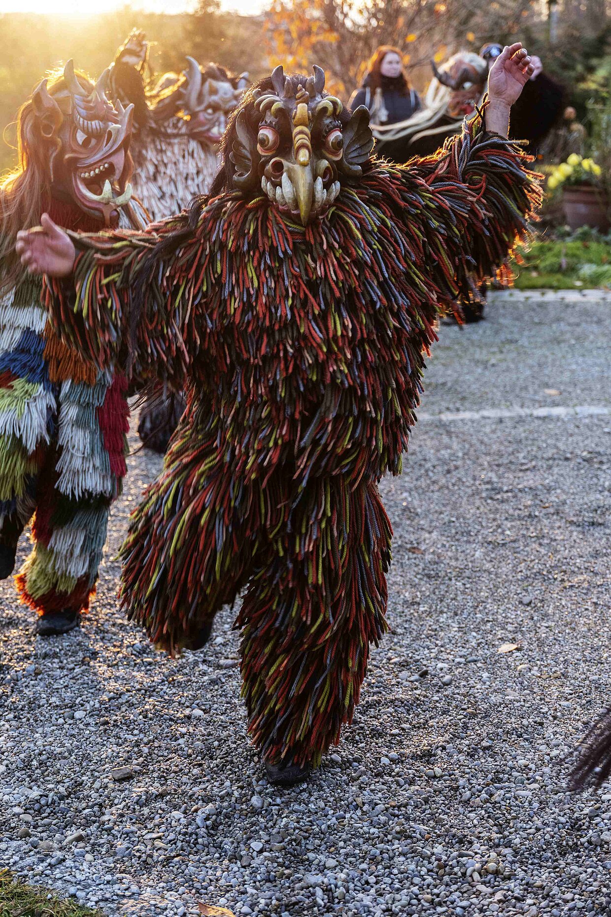 Die Kirchseeoner Perchten zu Gast im HdBG © Hermann Will / fineartprinter.de