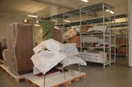 Blick ins Depot für das neue Museum der Bayerischen Geschichte